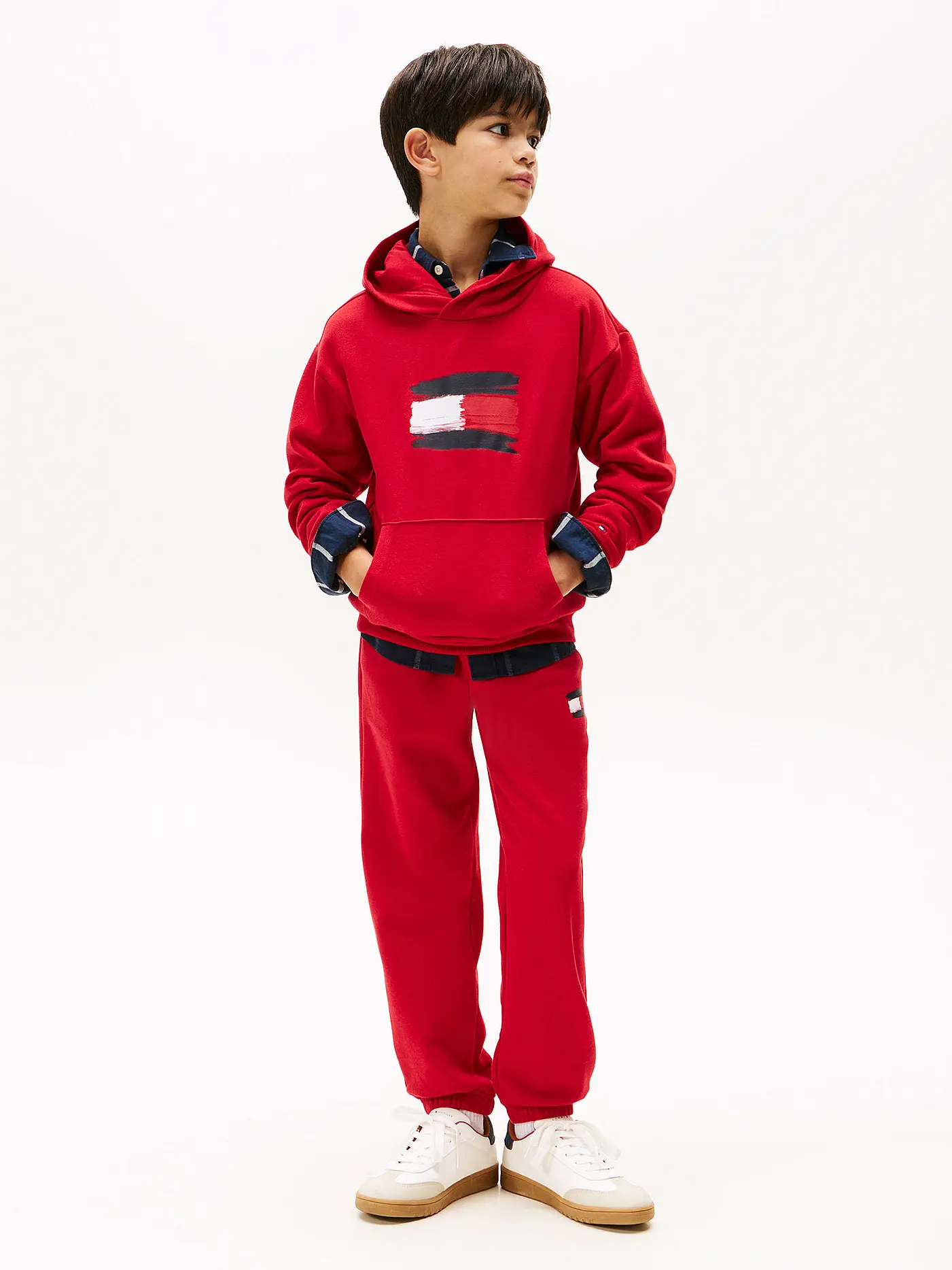 TOMMY HILFIGER | Jungen Kapuzensweater - Hoodie | rot